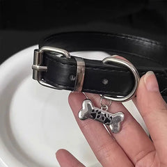Lunivop Trendy Punk Colorful Dog Claw Bone Necklace for Women Exquisite PU Leather Charms Choker Sweet Cool Party Jewelry Y2K Gifts