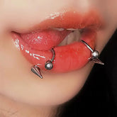 Lunivop 3PCS/Lot 361L Surgical Steel Lip Ring Horseshoe Labret Ring Piercing Punk Spike Nose Ring Eyebrow Tongue Piercing Jewelry