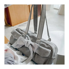 Lunivop Retro Grey Shoulder Bags Purse Women New Hot Girls Pocket Chic Casual Y2k Handbag Female Harajuku Underarm Bag Aesthetic