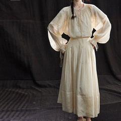 Lunivop Fashion Casual 2 Piece Set Women's Long Sleeve Embroidery Tops High Waist Loose Skirt 2025 Summer New Tide