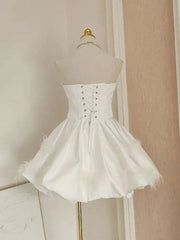 Lunivop Feather Sleeveless Solid Sequins Women Lace-up Dress A-line Long Hem Spliced Zipper High Waist Dresses