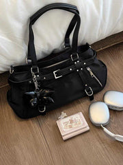 Lunivop Trendy Fitn Yoga Bag Large Capaci Commuter Crossbody Handbag Women's Bag Soft Handle Leopard Print Boston Bag