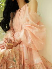 Lunivop Fashion Printing Dress Women's Sleeveless Waist Retraction Folds A Line Dresses 2025 Summer New Tide