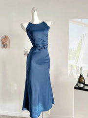 Lunivop French Style Soft Temperament Slimming Waist Long Dresses Elegant Vestidos De Festa Waistband Bodycon Dress Summer New