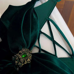 Lunivop French Slim Fit Temperament Waist Strap Strapless Waist Bag Dress With Tied Straps Pleated Velvet Dresses Female