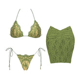 Lunivop Shiny Diamond Bikini Set Sexy Women Swimsuit Push Up Swimwear Female Biquini Halter Bathing Suit Wine Red Bodysuit Beachwear