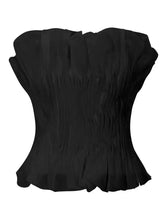 Lunivop Solid Designer Women's Tank Tops Sleeveless Shoulder Tuning Splicing Work Elastic Fold Short Tube Top Female New