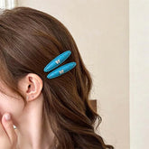 Lunivop Korean Polka Dot Bow Hair Clip For Women Fashion Blue Temperament Bangs Hair Clip Duckbill Clip Birthday Party Hair Accessories