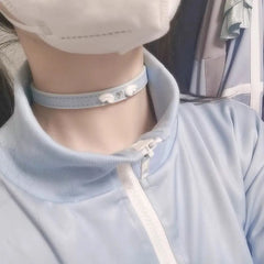 Lunivop Punk Cute Sweet Cool Angel Wing Heart Leather Choker Necklace for Women INS Hot Girl Choker Necklace Party Jewelry Gift