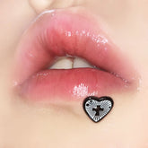 Lunivop 1pc Gothic Love Heart Cross Lip Stud Y2K Ins Fashion Balck Gold Color Stainless Steel Labret Piercing Cartilage Body Jewelry
