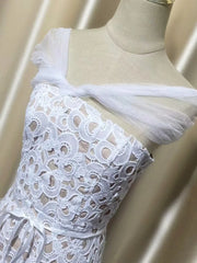 Lunivop Fashion Solid Color Lace Dress Women's Strapless Hollow Out A Line Dresses 2025 Summer New Tide