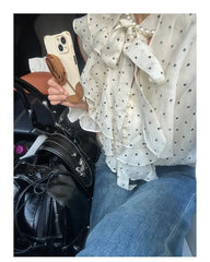 Lunivop Hot Girl Black Y2k Tote Bag Purse Women Butterfly Leather Large Capacity Shoulder Bag Ladies Fairycore Handbag Aesthetic