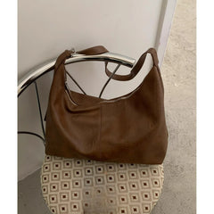 Lunivop Korean Tote One Shoulder Large Bags for Women in Winter New Retro Large Capacity Underarm Bag