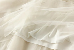 Lunivop Casual Loose Ruffle Mesh Midi Skirt Summer Women's Skirts New Skinny Elastic High Waist Solid Mesh Lining Skirt Woman Clothing