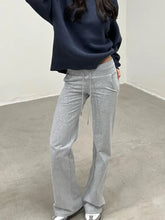 Lunivop Y2k Grey Sweatpants Vintage Korean Fashion Harajuku Joggers Sports Pants Streetwear Gyaru 2000s Trousers Solid Color
