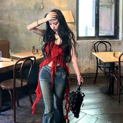 Lunivop Sweet Vintage Leopard Print Camisole 2025 Summer New Ruched Vest for Women Fashion Sexy Slim Fit Sleeveless Tops Mujer