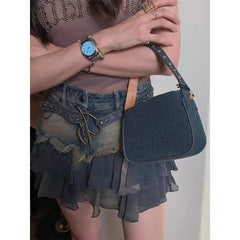 Lunivop Y2k Vintage Women Patchwork Skirt Summer Harajuku Korean Style Streetwear Elegant Fashion A-line Mini Skirts Hot Girls Clothes