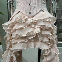 Lunivop Fashion Women Dress Sleeveless Slash Neck Solid Color Tassel Strapless Irregular Female Party Dress New Tide