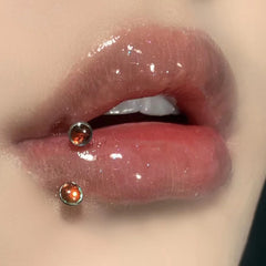 Lunivop 1PC Stainless Steel 16G Flash Gem Horseshoe Barbell Ear Tragus Cartilage Helix Barbell Ring Snug Daith Piercing Jewelry