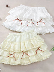 Lunivop Cute Bow Mini Skirt Women Sweet Fashion High Waist Japan A Line Skirts Casual Chic Summer Female Kawaii Cake Skirt New