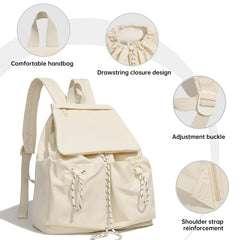 Lunivop Drawstring Design Stylish Backpack for Women, Lightweight Travel Backpack for Work, Commuting, College Students, Shopping, and Carrying Kids