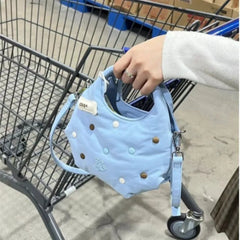 Lunivop Harajuku Blue Messenger Bag Purse Women Hot Girls Handle Canvas Y2k Hand Bag Female Versatile Casual Crossbody Bags New