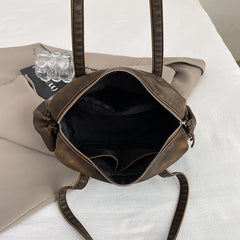 Lunivop Autumn Winter Shoulder Bags For Women Soft Leather Large Capacity Commuter Handbags Fashionable Ladies Purse Handbags