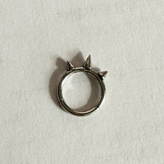 Lunivop Spike Nose Ring Septum Piercing Lip Ring Hinged Fit Snake Bites Piercing Evil Body Jewelry Helix Earring 16G 1.2mm