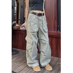 Lunivop French Style Fashion Mid Waisted Jeans Women Y2k 2024 New Waisted Vintage Straight Jeans Multiple Pockets Baggy Streetwear Jeans