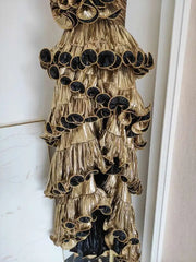 Lunivop Solid Spliced Fungus Elegant Party Dresses For Women V Neck High Waist Sleeveless Elegant Dress Female Autumn 2025