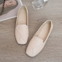Lunivop Square Toe Moccasins Woman Flats Office Loafers Shoes for Women Black White Low Price Korean Style Summer Chic and Elegant