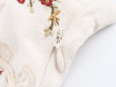 Lunivop summer new women's casual fashion simple and comfortable French cotton embroidered bud suspender dress