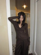 Lunivop Y2k Japanese T Shirt Women V Neck Solid Casual Tops Vintage Grunge Tops Streetwear American Retro Tshirts E-girls 2000s