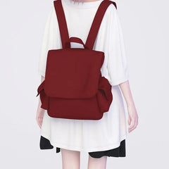 Lunivop Ins Solid Color Student Backpack Commuter Backpacks black bag tote bag