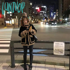 2000s fashion Lamb Wool Coat for Women Trendy Autumn and Winter Small Short Fur Integrated Stand Collar Fleece-lined Thickened