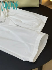 Lunivop 2024 Summer Fashion Simple High Waist Wide Leg Pants Women Loose Thin Casual Silhouette