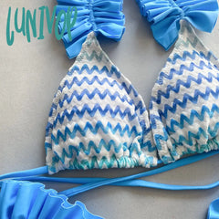 Lunivop 3 Pieces Bikini Women Swimsuit 2024 Female Swimwear Sexy Beachwear Swimming Suit Bathing