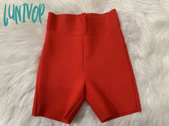 Lunivop 7 Colors Women Summer Sexy Gray Black White Casual Stretchy Bandage Shorts Designer Bodycon