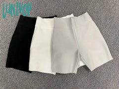 Lunivop 7 Colors Women Summer Sexy Gray Black White Casual Stretchy Bandage Shorts Designer Bodycon
