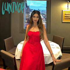 Lunivop A Line Floral Printing Dress Midi Sexy Prom Club Night Dresses Summer Bodycon Women Party