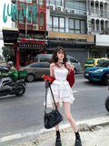 Lunivop Beach Style Y2K Mini Dress Women Casual Sleeveless Strap Even Party Clothing Korean Fashion