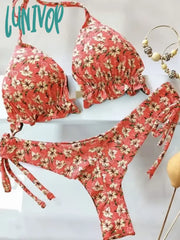 Lunivop Bikini Set Women Swimwear Push Up Swimsuit Bottom Print Brazilian Biquini Bathing Suit Swim