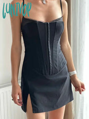 Lunivop Birthday Dress For Women Fall Outfits Going Out Streetwear Chic Classy Spaghetti Strap Y2K