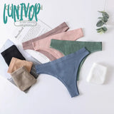 Lunivop Brazilian Panties Cotton Women’s Waist G-String Underwear Female T-Back Underpants Lady