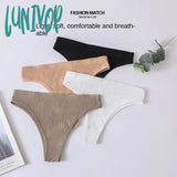 Lunivop Brazilian Panties Cotton Women’s Waist G-String Underwear Female T-Back Underpants Lady