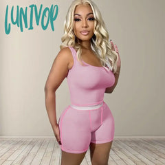 Lunivop Brown One Piece Workout Jumpsuit Active Wear Basic Fall Winter Woman Clothes Long Sleeve