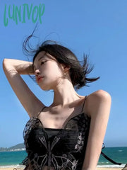 Lunivop Butterfly Camisole Women Summer Design Small Sexy Outer Wear Inner Bottoming Top Korean