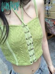 Lunivop Camisole Women Bandage Sexy Simple All-Match Korean Style Hotsweet Ladies Cozy Basics