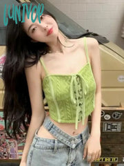 Lunivop Camisole Women Bandage Sexy Simple All-Match Korean Style Hotsweet Ladies Cozy Basics