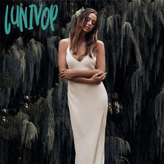 cherry blossom dress to impress New Wedding Dress White Sexy V-neck Sleeveless Backless Bridal Gown Simple Slim Fishtail Long Autumn